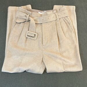 Oak + Fort Wool Blend Belted Pant